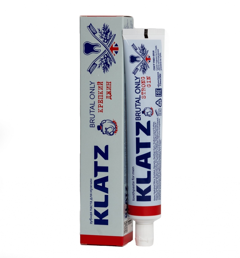 Klatz  Зубная паста для мужчин Крепкий джин, 75 мл (Klatz, Brutal Only)
