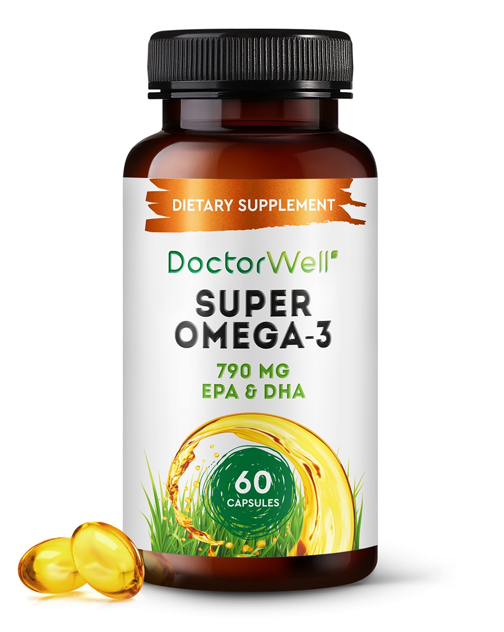 DoctorWell Супер Омега-3, 60 капсул (DoctorWell, )