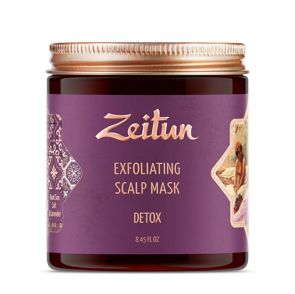 Zeitun Травяная маска для волос Детокс со скрабирующим эффектом, 250 мл (Zeitun)