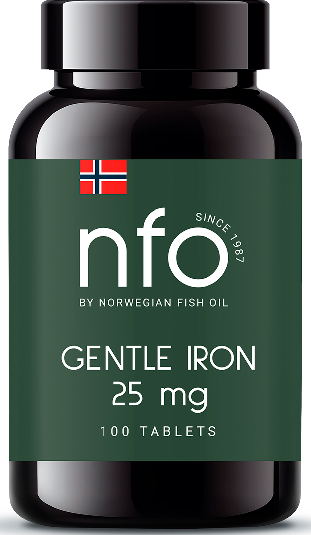 Norwegian Fish Oil Комплекс с легкодоступным железом, 100 таблеток (Norwegian Fish Oil, Витамины)