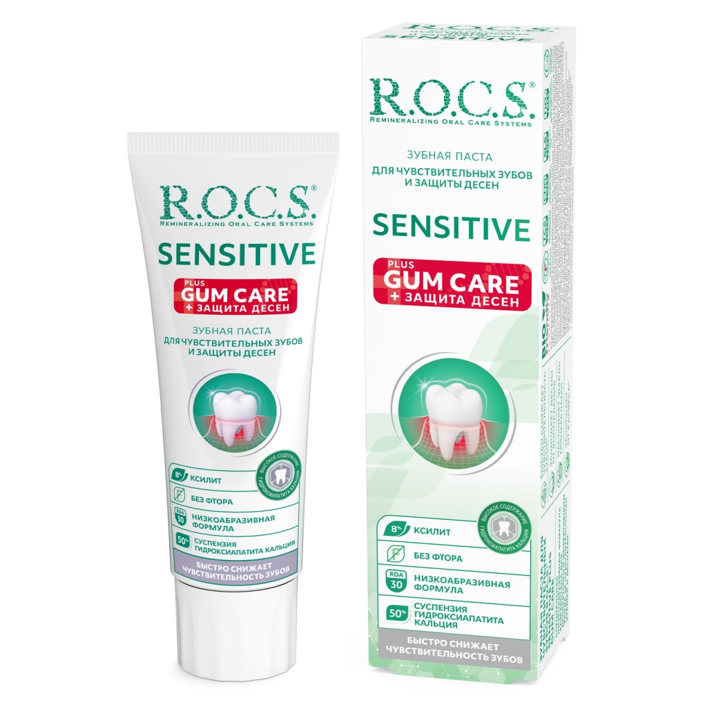 R.O.C.S Лечебно-профилактическая зубная паста Sensitive Plus Gum Care, 94 г (R.O.C.S, Зубные пасты Adults)
