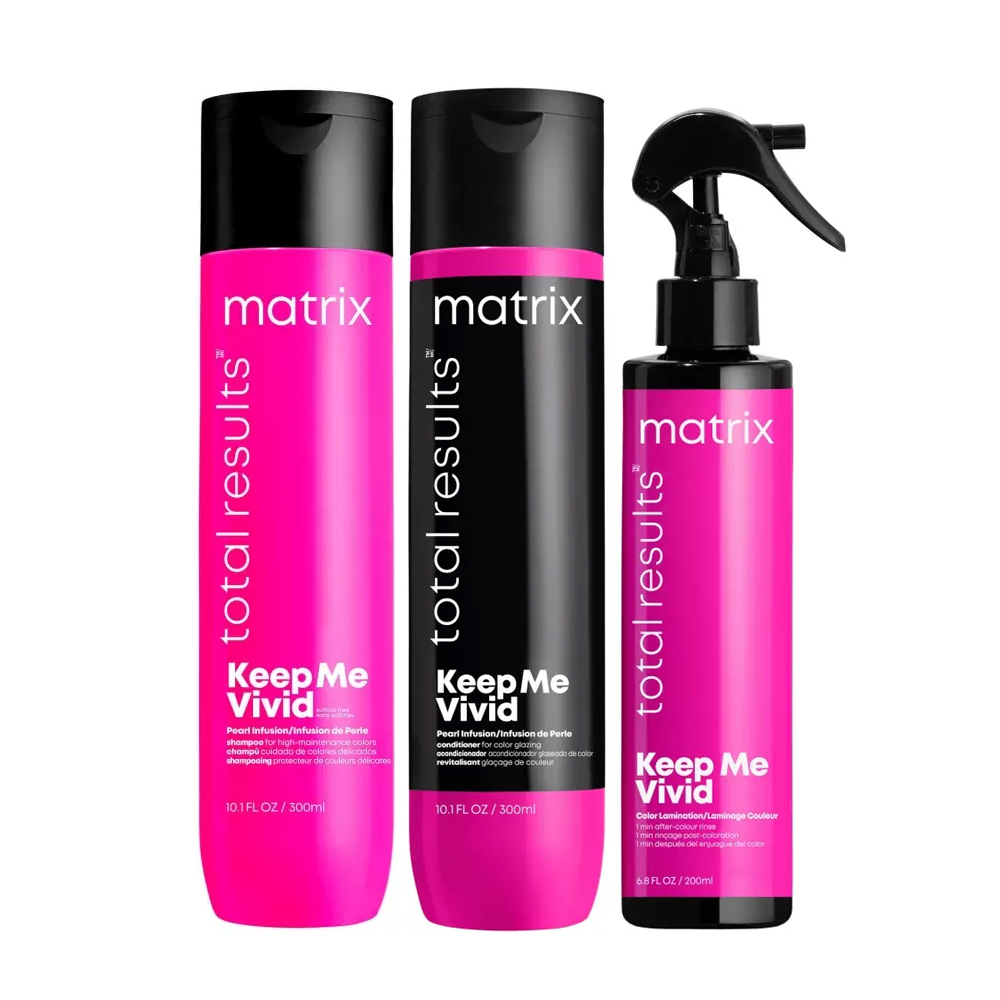Купить Matrix Набор для сохранения яркого цвета волос Total results Keep me vivid (шампунь 300 мл + кондиционер 300 мл + спрей 200 мл) (Matrix, Total results)