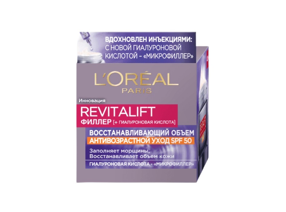 

L'Oreal Paris Дневной антивозрастной крем для лица против морщин c SPF 50, 50 мл (L'Oreal Paris, Revitalift), Revitalift
