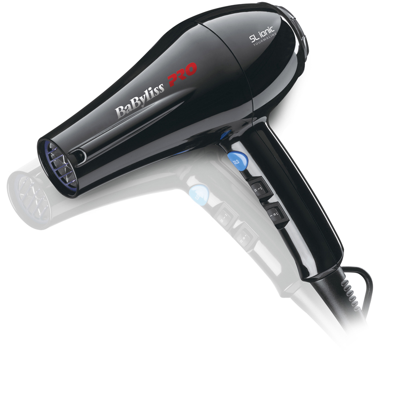 Babyliss Фен Pro SL Ionic, 1900 Вт, ионизация, 1 насадка, черный (Babyliss, Фены)