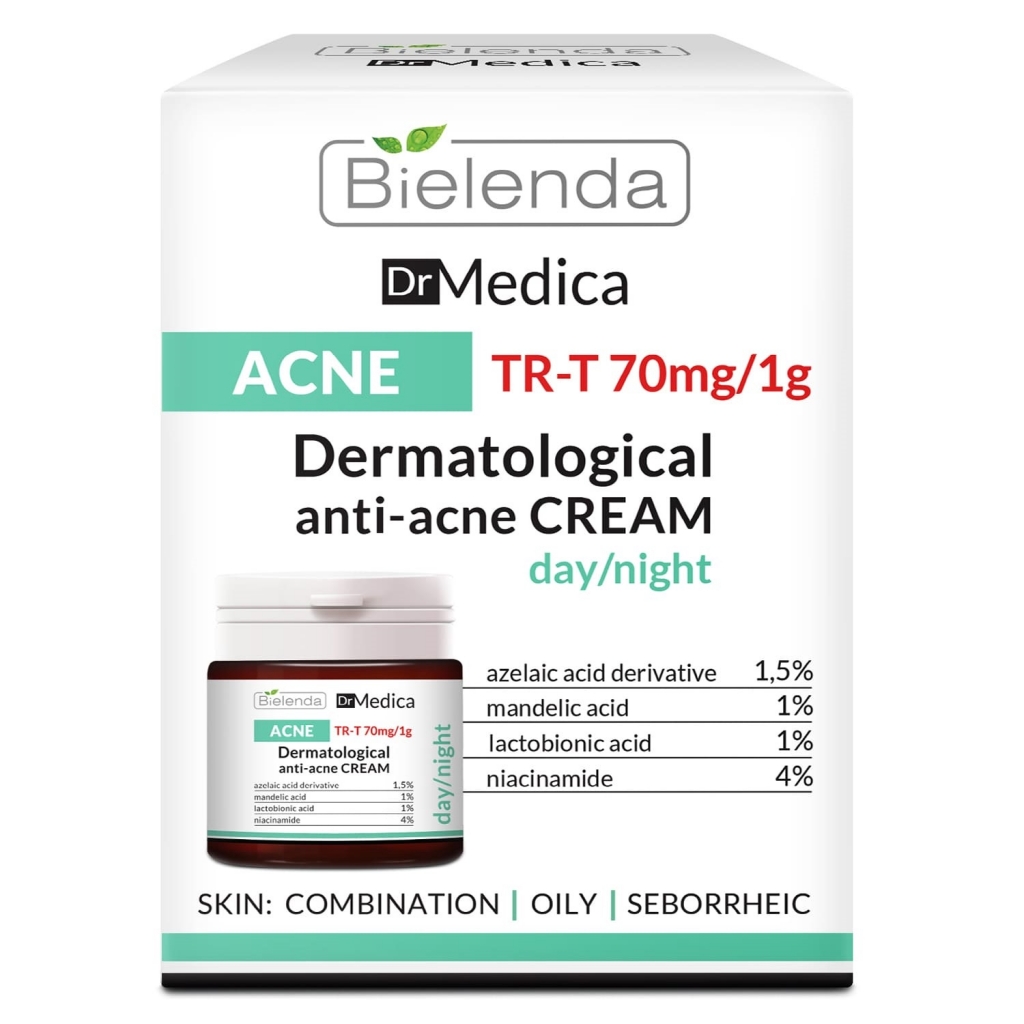 

Bielenda Дерматологический анти-акне крем для лица день-ночь, 50 мл (Bielenda, Dr Medica), Dr Medica