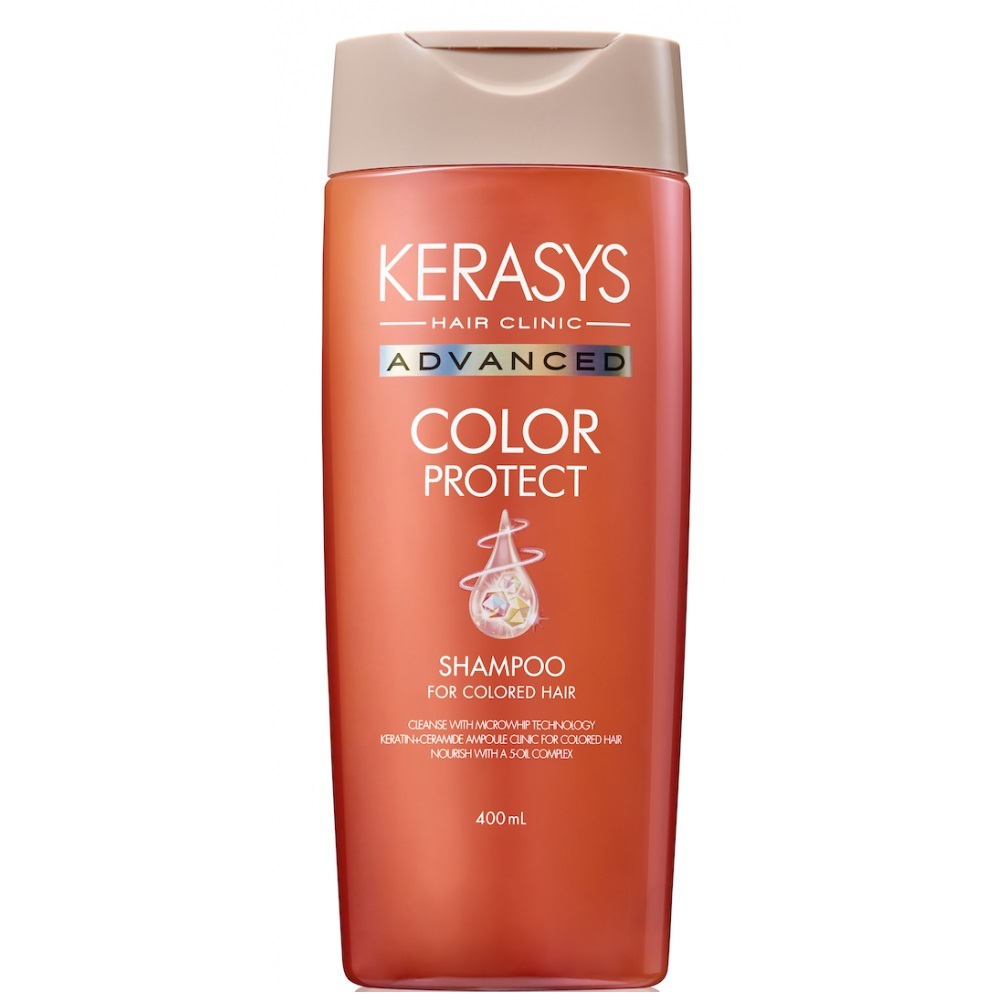 Kerasys Ампульный шампунь Защита цвета с церамидными и кератиновыми ампулами, 400 мл (Kerasys, Hair Clinic)