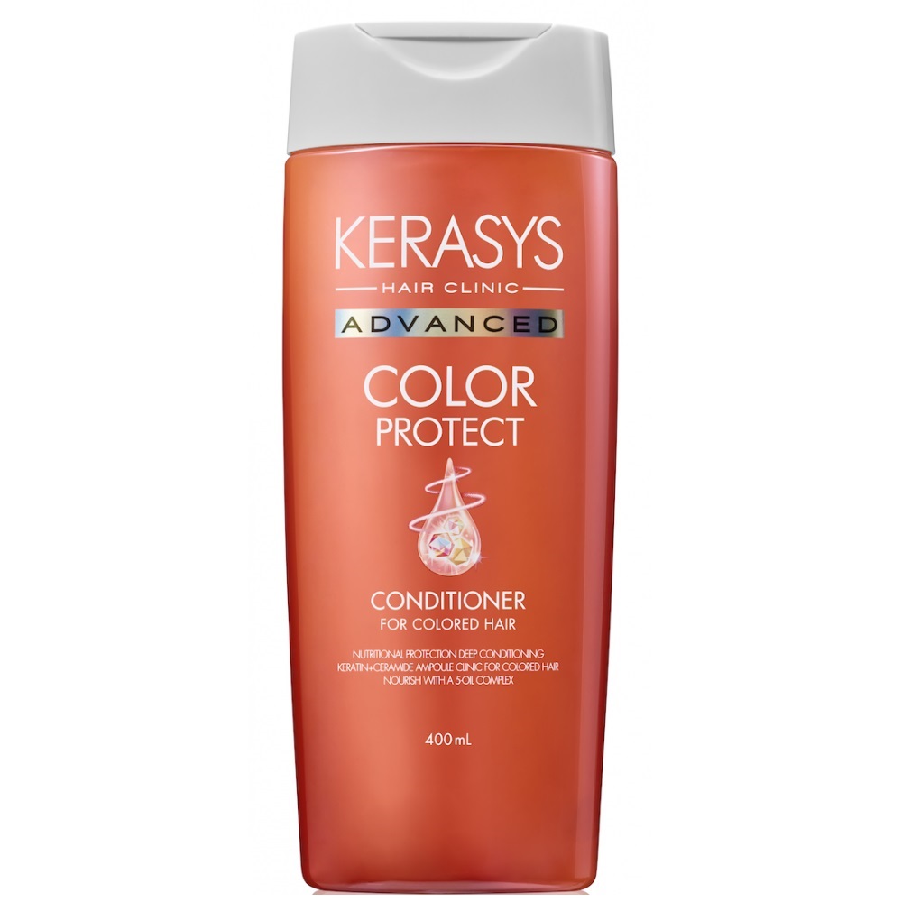 Kerasys Ампульный кондиционер Защита цвета с церамидными и кератиновыми ампулами, 400 мл (Kerasys, Hair Clinic)