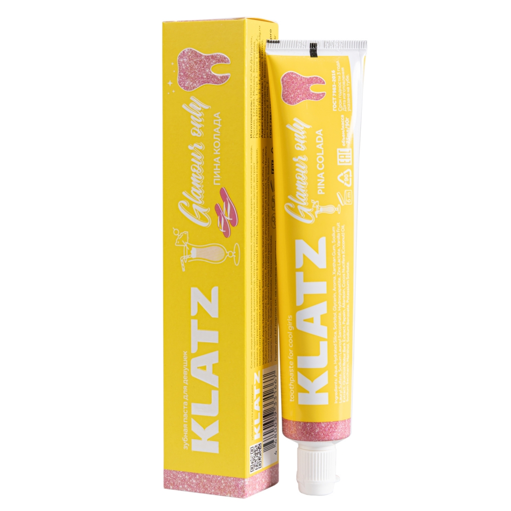 Klatz Зубная паста для девушек "Пина колада", 75 мл (Klatz, Glamour Only)