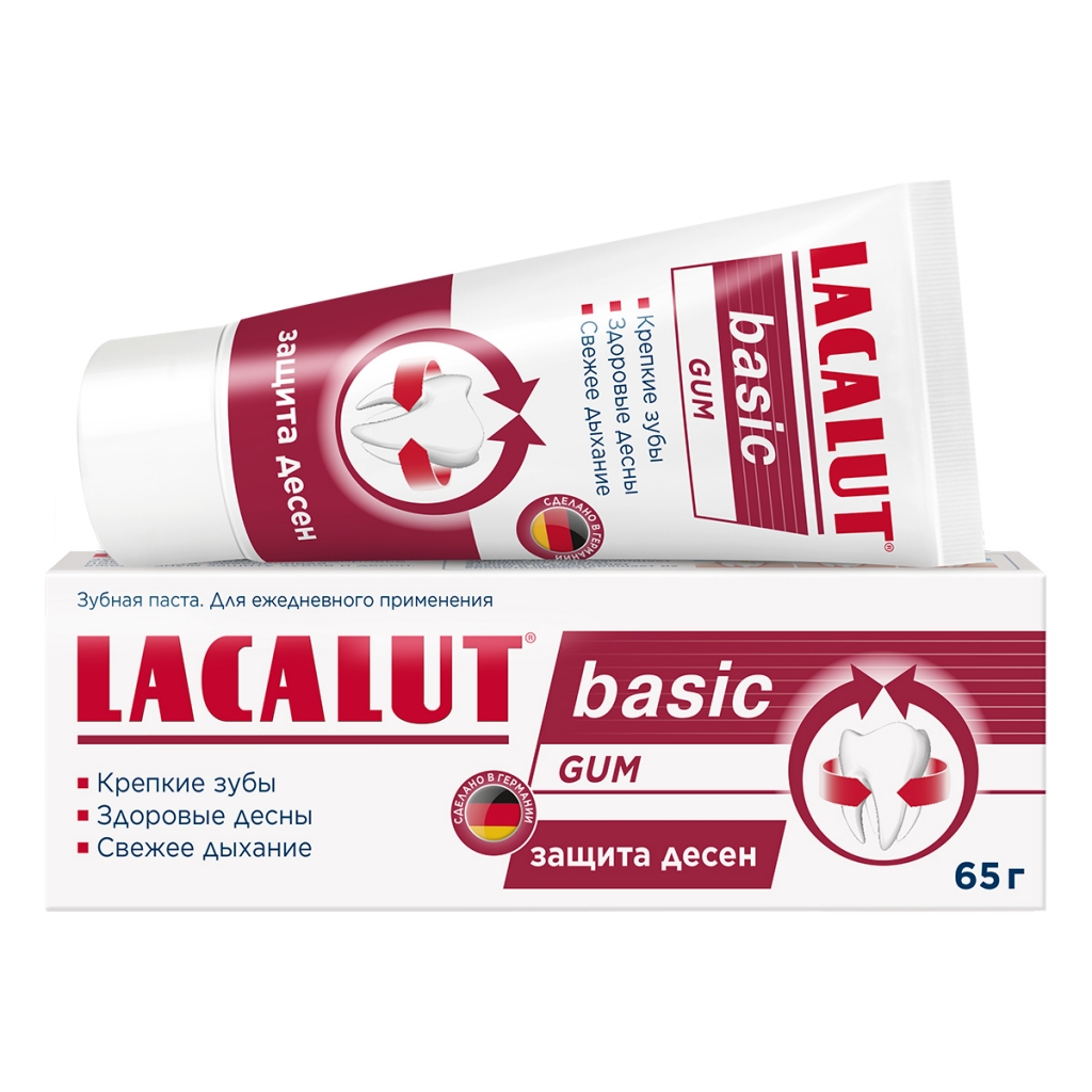 

Lacalut Зубная паста Basic Gum для защиты десен, 65 г (Lacalut, Зубные пасты), Зубные пасты