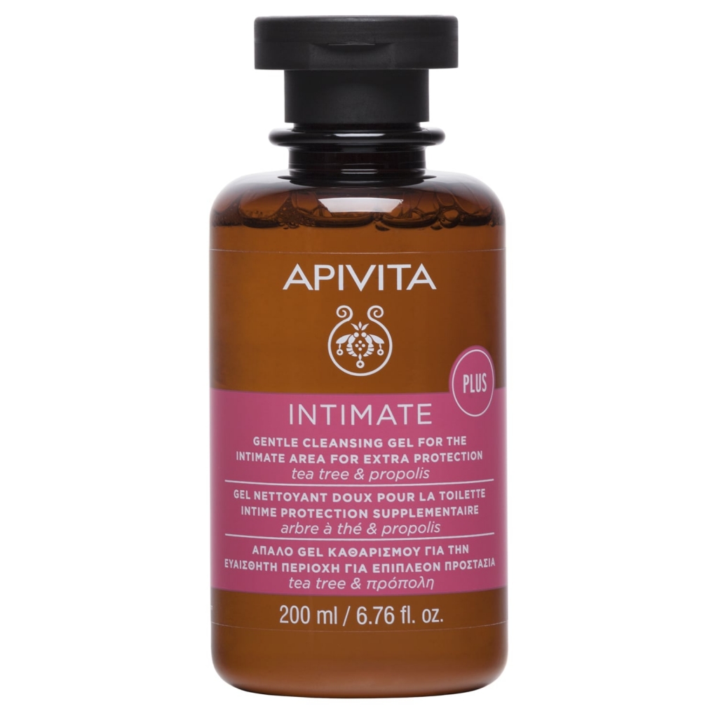 Apivita Мягкий очищающий гель для интимной гигиены с чайным деревом и прополисом, 200 мл (Apivita, Intimate Care)