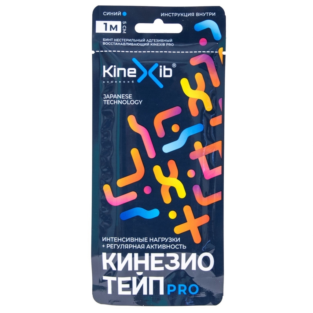 Kinexib Кинезио тейп Pro 1 м х 5 см, синий (Kinexib, Тейпы)