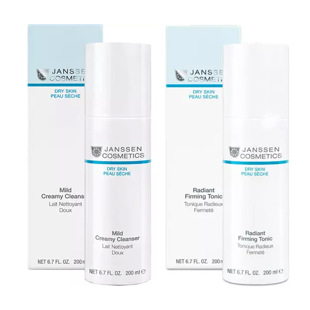 Janssen Cosmetics Набор очищающих средств для лица (очищающая эмульсия 200 мл + тоник 200 мл) (Janssen Cosmetics, Dry Skin)