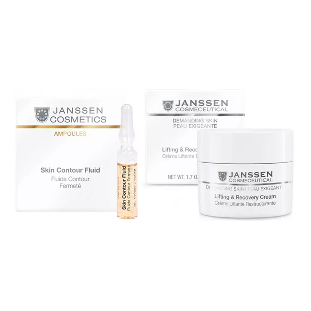 Janssen Cosmetics Набор средств для лица и век Восстановление и питание (сыворотка 2 мл х 7 шт + крем 50 мл) (Janssen Cosmetics, Demanding skin)