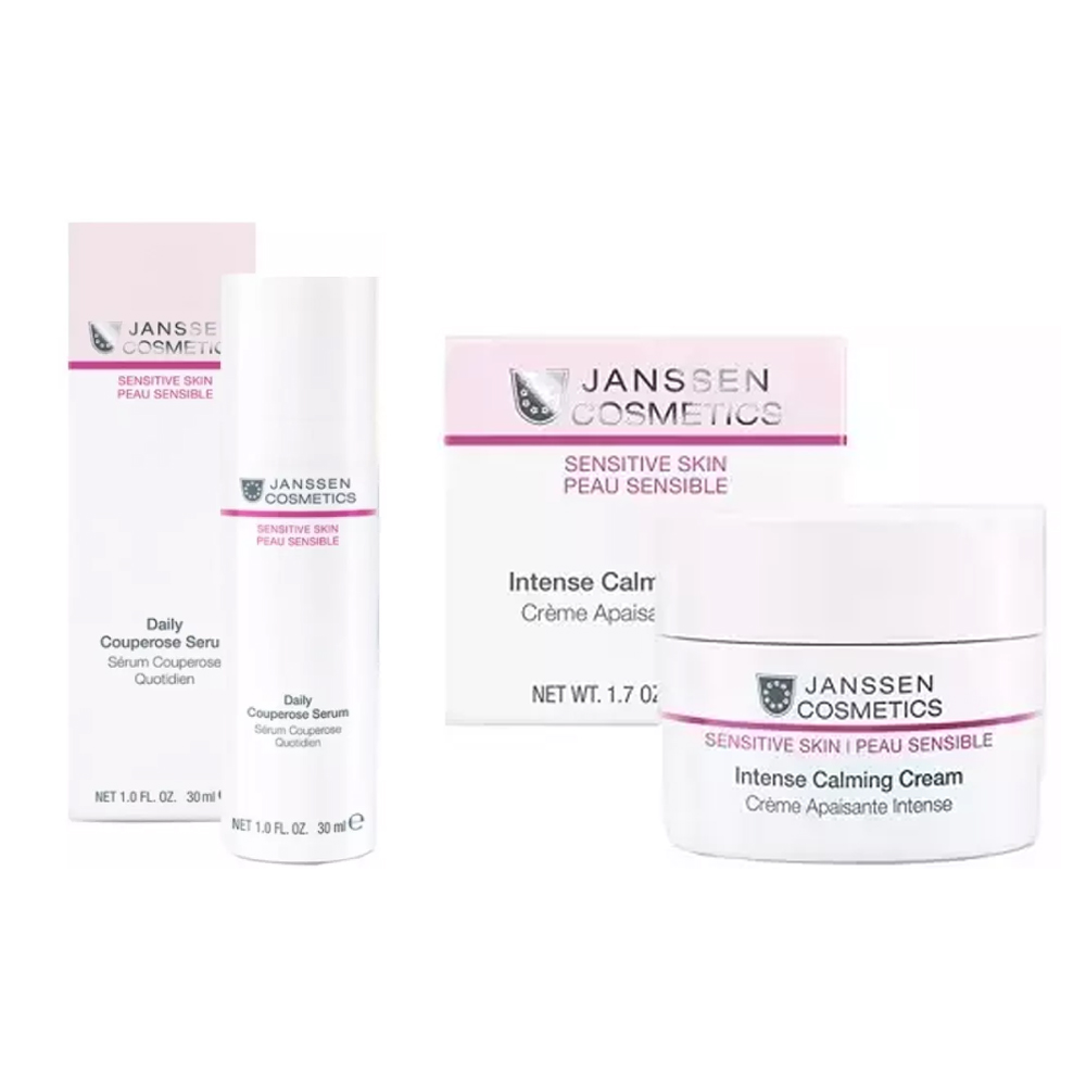 Janssen Cosmetics Набор средств для чувствительной кожи лица (концентрат 30 мл + крем 50 мл) (Janssen Cosmetics, Sensitive skin)