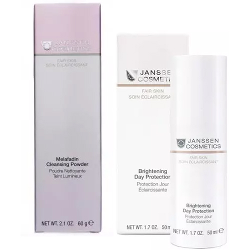 Janssen Cosmetics Набор Очищение и осветление (пудра 60 г + крем 50 мл) (Janssen Cosmetics, Fair Skin)