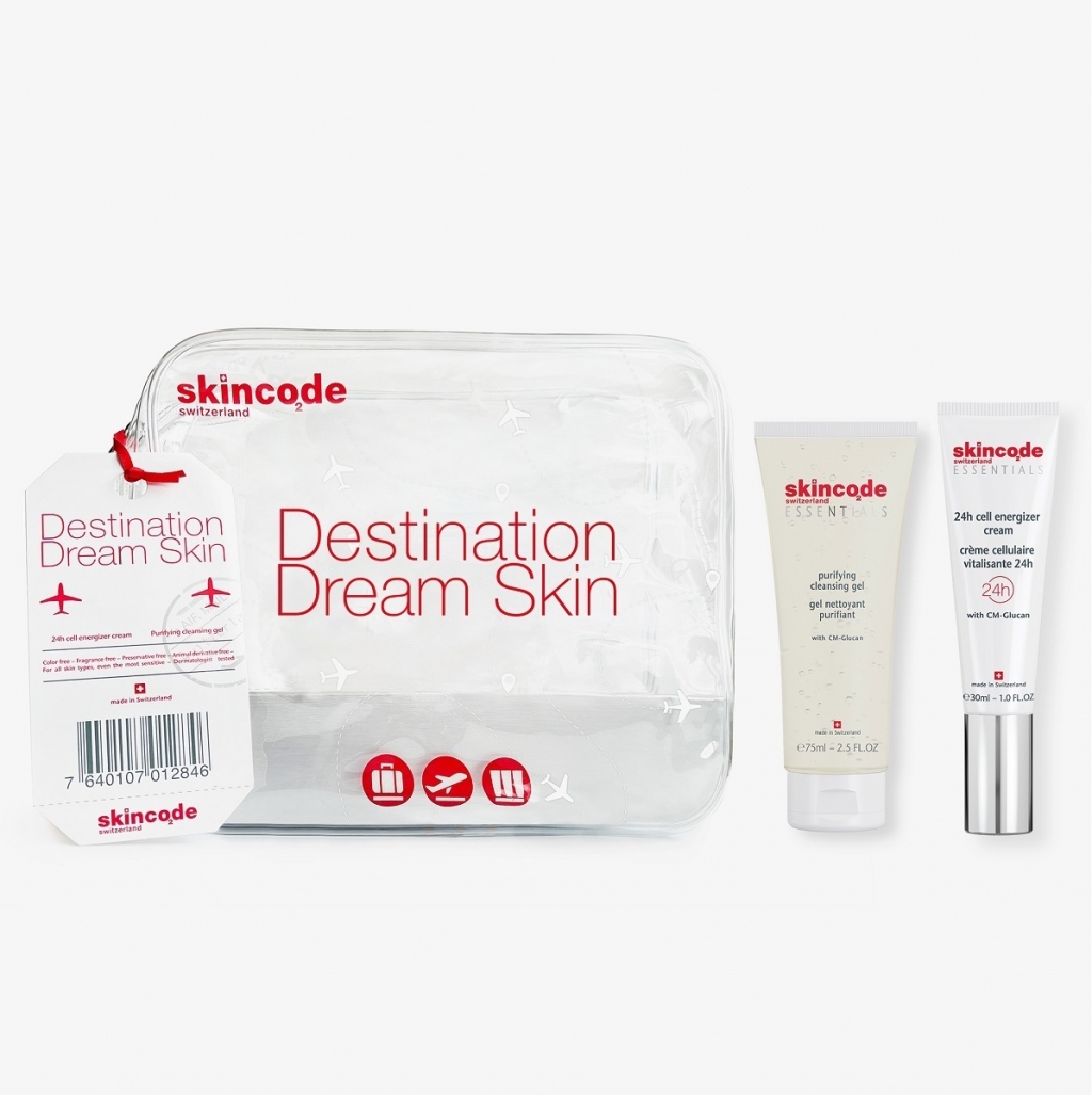 

Skincode Набор «Пункт назначения Кожа Мечты» (очищающий гель, 75 мл + энергетический клеточный крем, 30 мл) (Skincode, Essentials Daily Care), Essentials Daily Care