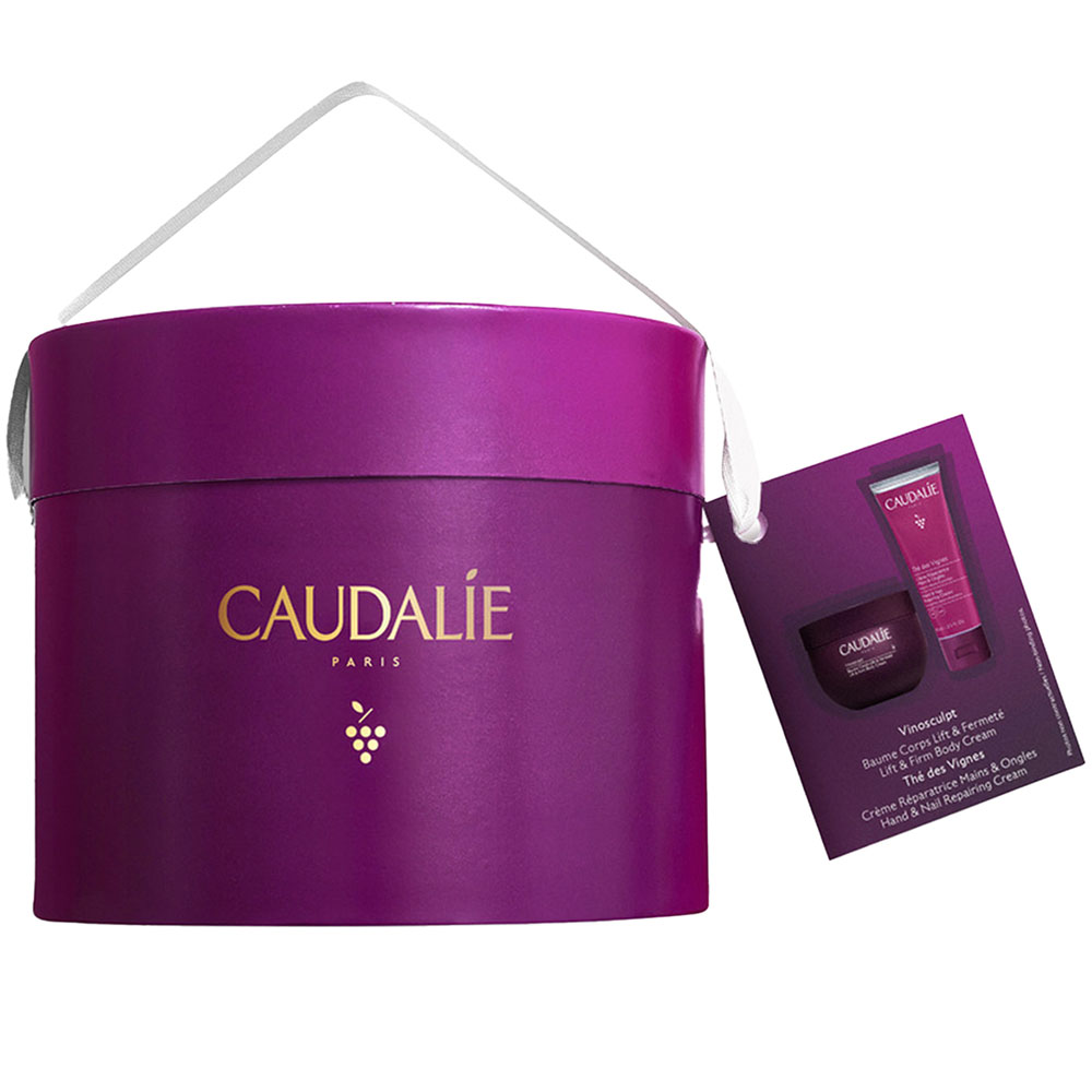 Caudalie Набор для тела (бальзам для тела, повышающий упругость 250 мл + крем для рук и ногтей 75 мл) (Caudalie, Vinosculpt)