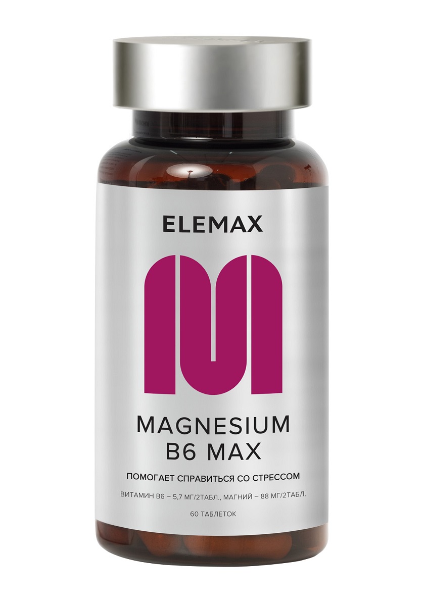 

Elemax Комплекс Magnesium B6 Max, 60 таблеток (Elemax, )