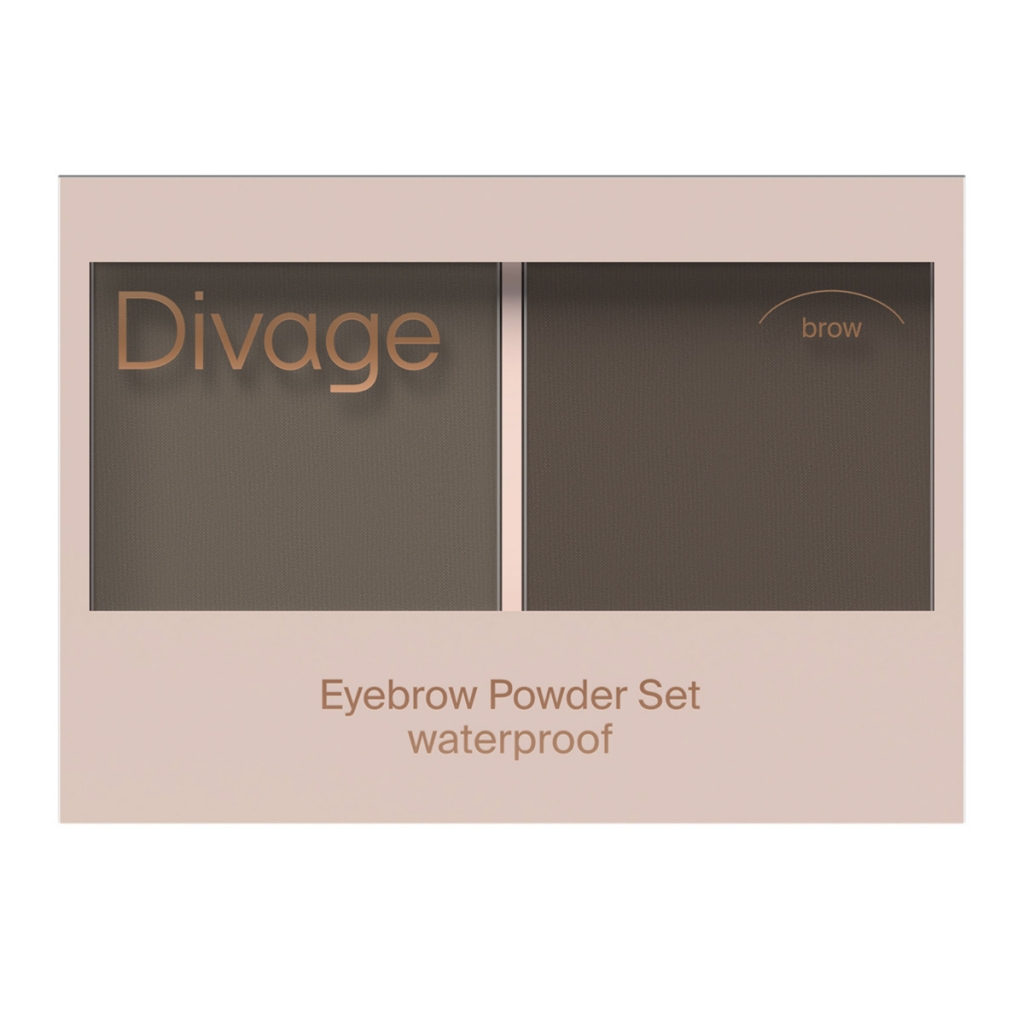 Divage Набор теней для бровей Waterproof Brow Powder Set, 4 гр - светло-коричневый (Divage, Брови)