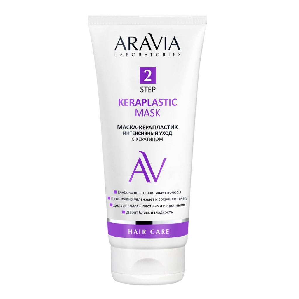 Aravia Laboratories Маска-керапластик интенсивный уход с кератином Keraplastic Mask, 200 мл (Aravia Laboratories, Уход за волосами)