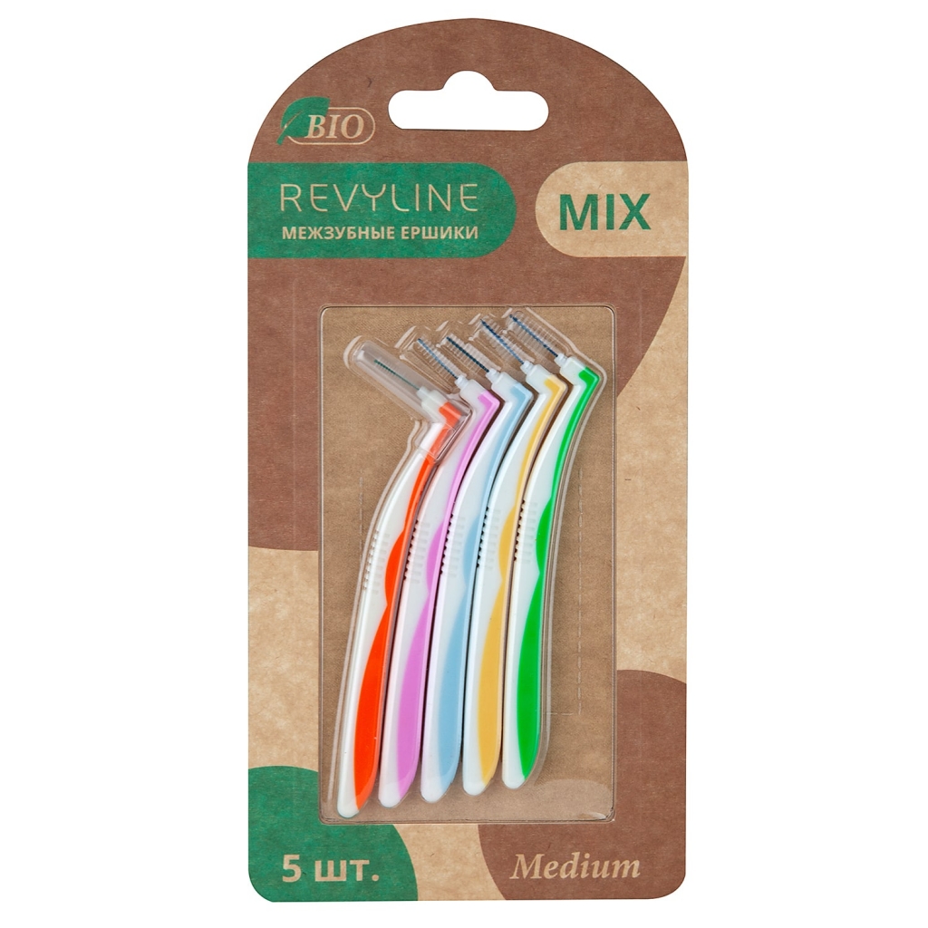 Revyline Набор межзубных ершиков Mix Medium, 5 шт (Revyline, Мануальные зубные щетки)