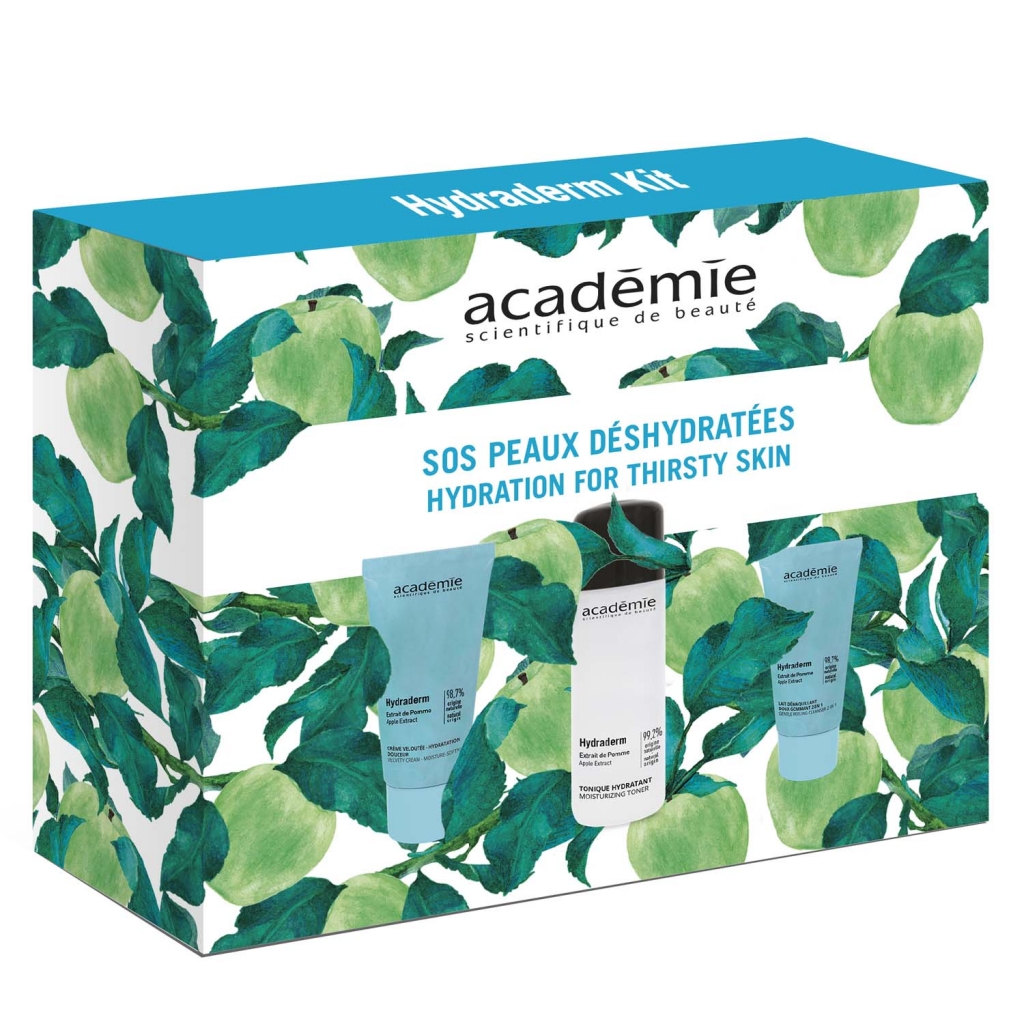 

Academie Дорожный набор Hydraderm (молочко мягкий-пилинг 2 в 1, 40 мл + увлажняющий тоник, 50 мл + мягкий увлажняющий крем-бархат, 15 мл) (Academie, Academie Visage - нормальная кожа)