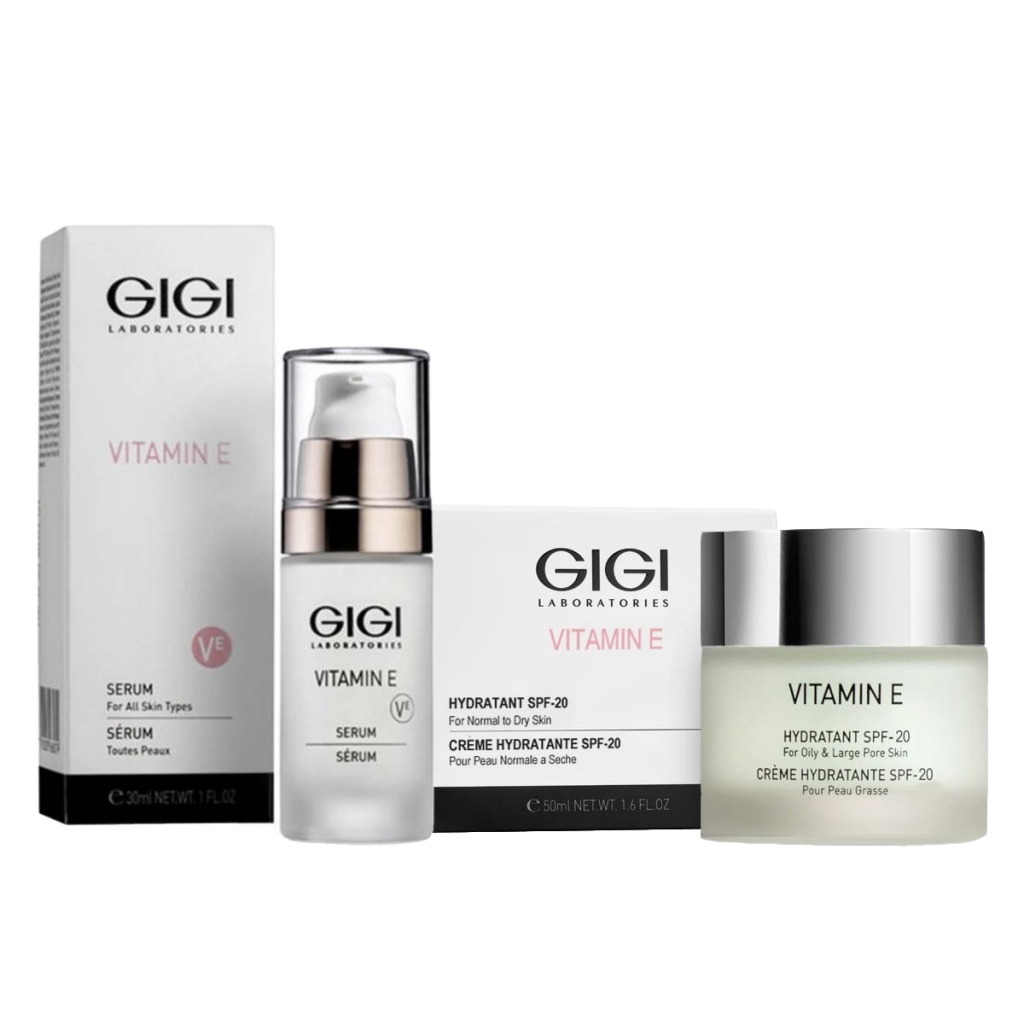 

GiGi Набор для сухой кожи (крем 50 мл + сыворотка 30 мл) (GiGi, Vitamin E)