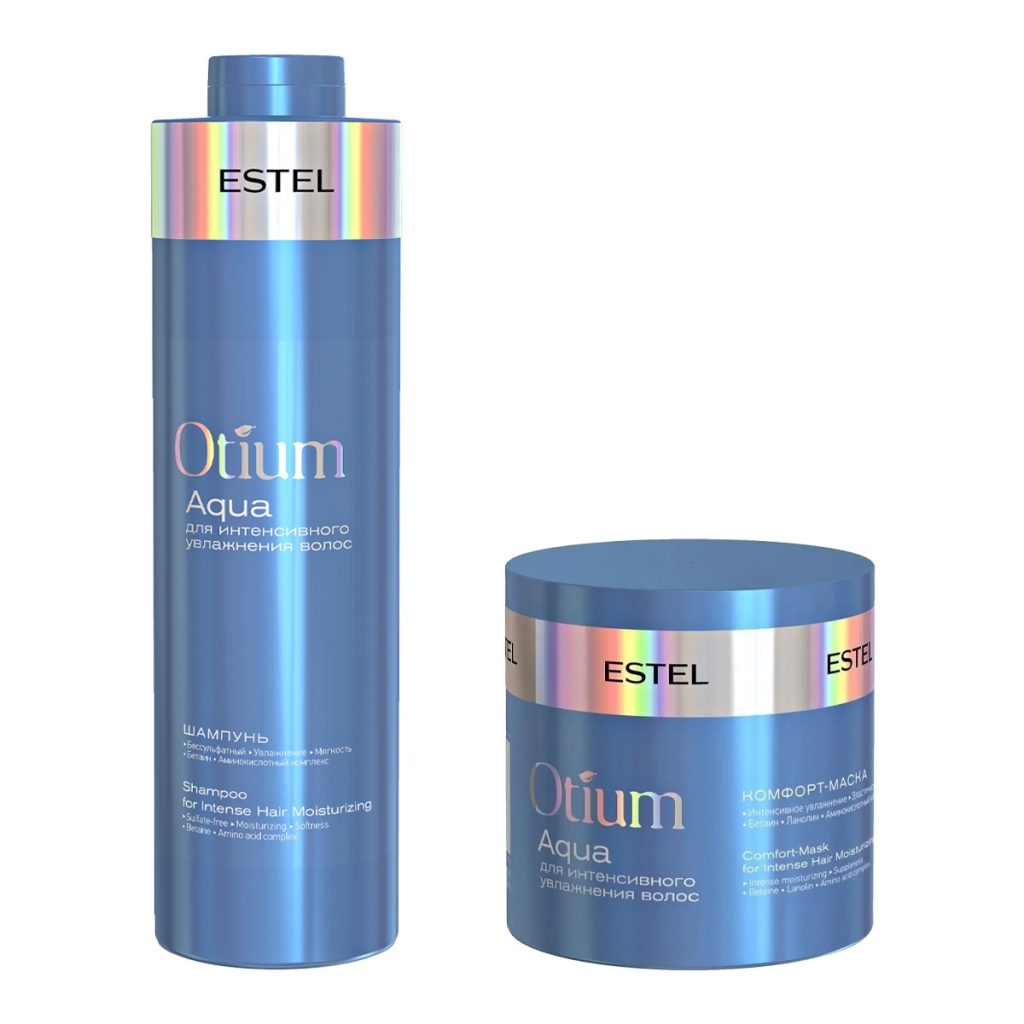 Estel Professional Набор для интенсивного увлажнения волос (маска, 300 мл + шампунь, 1000 мл) (Estel Professional, Otium)