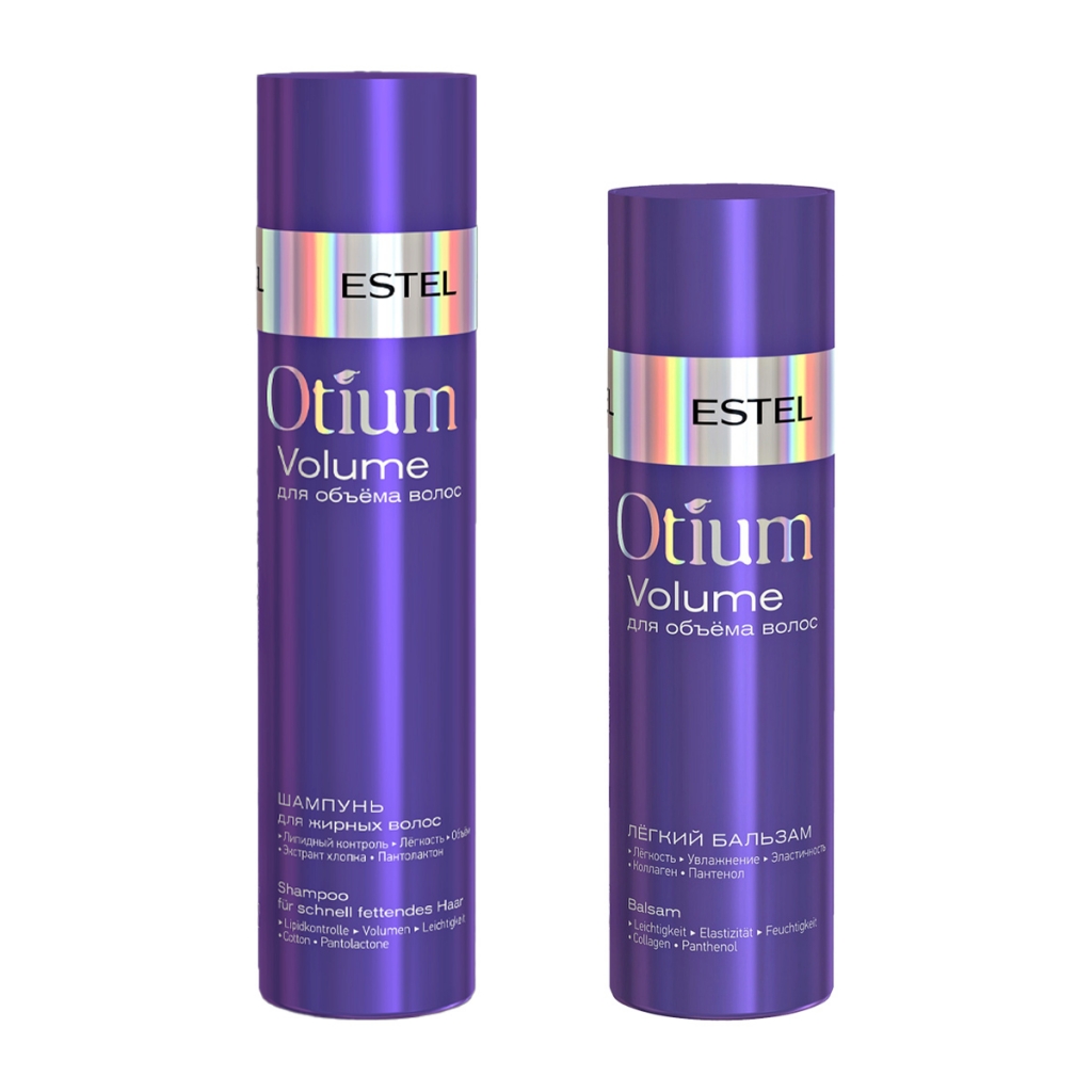 Estel Professional Набор для объёма волос (легкий бальзам, 200 мл + шампунь для объема жирных волос, 250 мл) (Estel Professional, Otium)