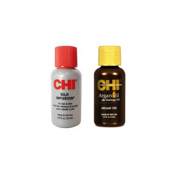 Chi Набор для питания волос (гель 15 мл + масло 15 мл) (Chi, Наборы)