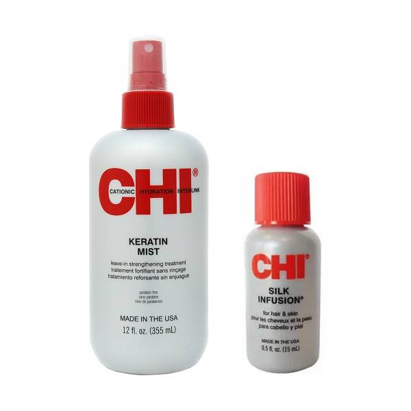 Chi Набор для блеска волос (спрей 355 мл + гель 15 мл) (Chi, Наборы)