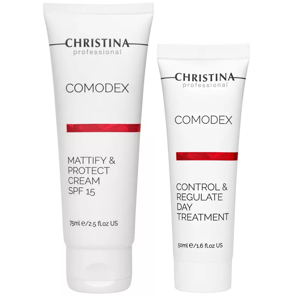 Christina Набор для проблемной кожи (крем SPF 15, 75 мл + сыворотка, 50 мл) (Christina, Comodex)