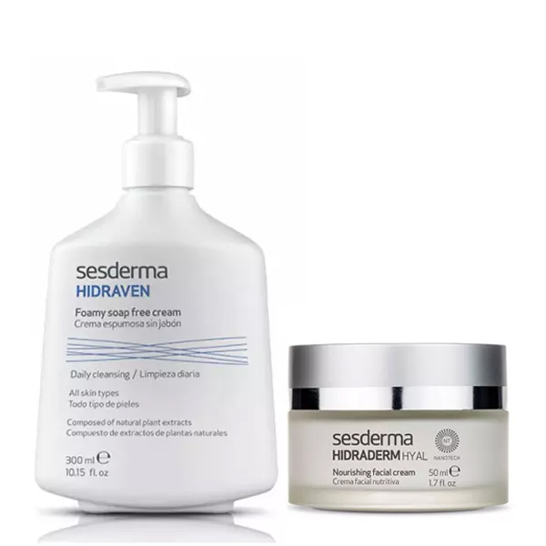 Sesderma Набор Базовый уход (крем-пенка 300 мл + крем питательный 30 мл) (Sesderma, Hidraven)