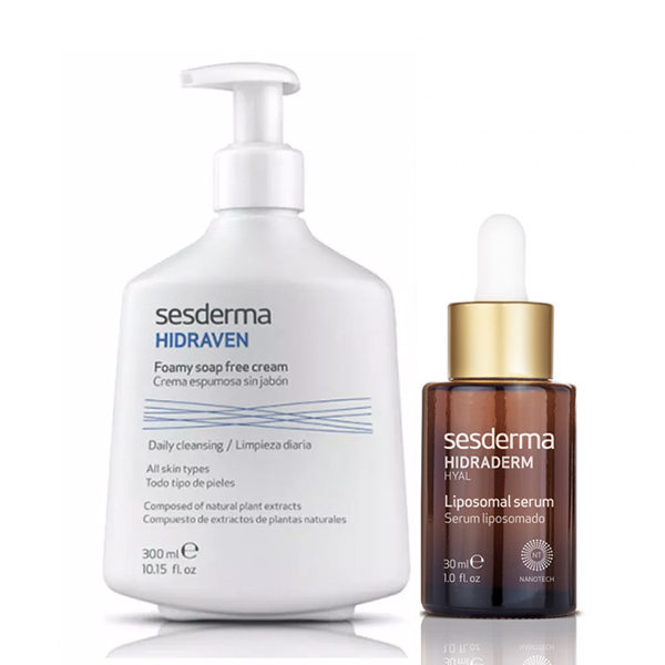 Sesderma Набор для очищения и увлажнения кожи (крем-пенка 300 мл + сыворотка 50 мл) (Sesderma, Hidraven)