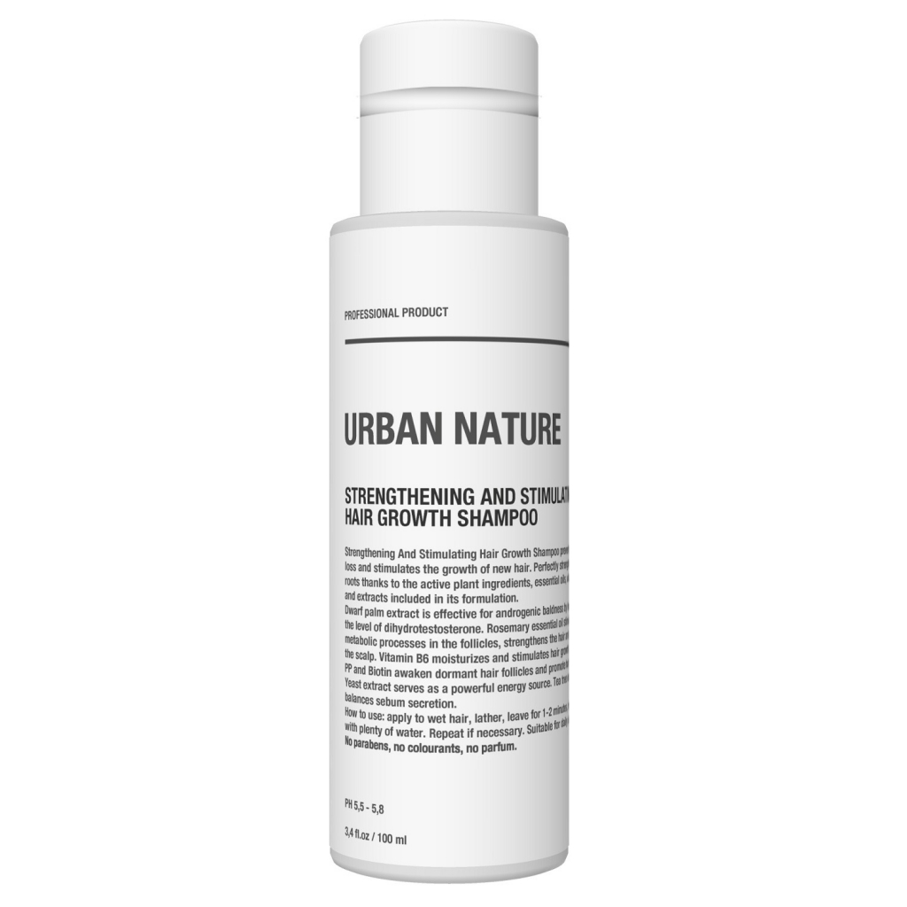 Urban Nature Шампунь укрепляющий и стимулирующий рост волос, 100 мл (Urban Nature, Против выпадения и для роста)