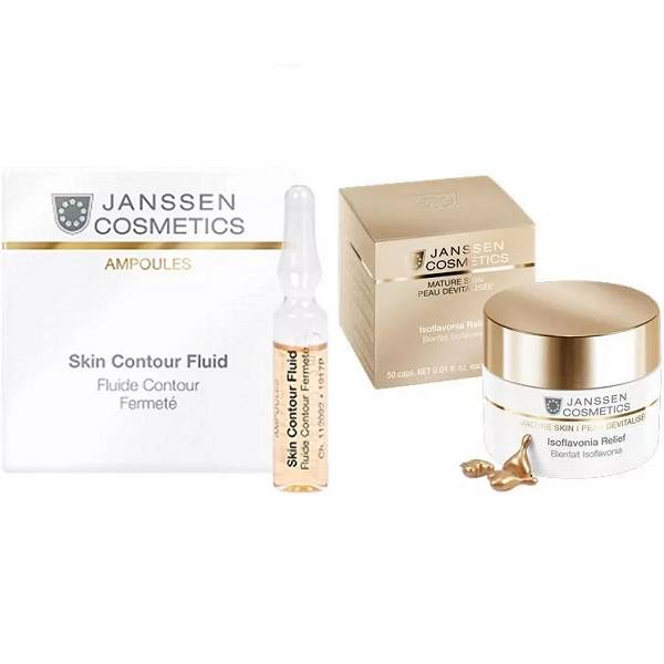 Janssen Cosmetics Набор Anti-age (сыворотка с пептидами 3х2 мл + капсулы 10 шт) (Janssen Cosmetics, Ампульные концентраты)