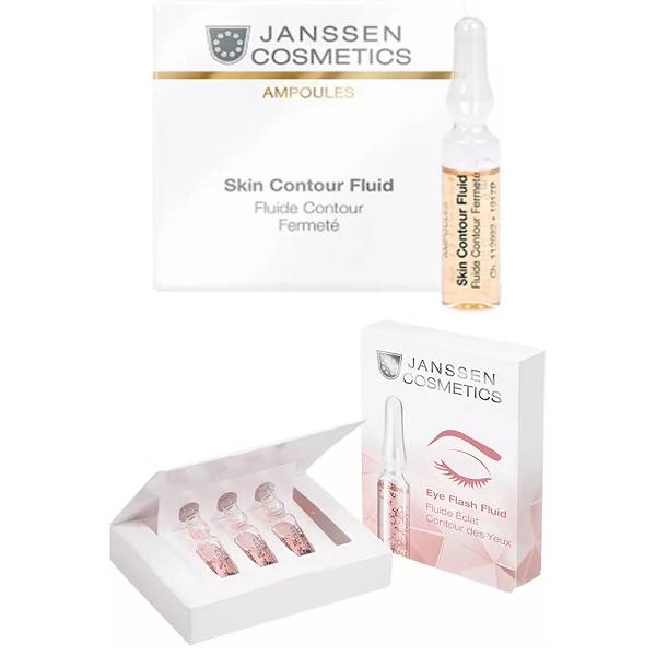 Janssen Cosmetics Набор для ежедневного ухода (сыворотка для век 3х1,5 мл + сыворотка с пептидами 3х2 мл) (Janssen Cosmetics, Ампульные концентраты)