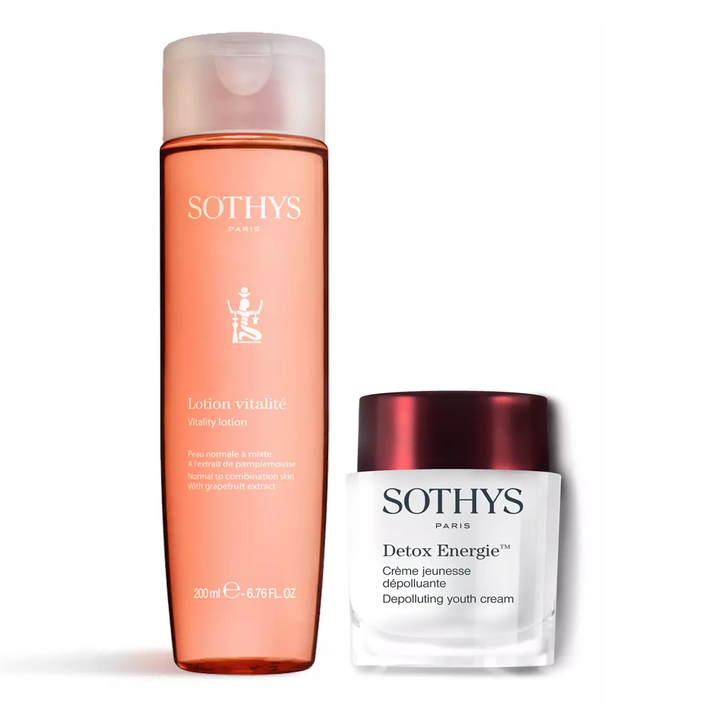 

Sothys Paris Набор для нормальной и комбинированной кожи (крем 50 мл + тоник 200 мл) (Sothys Paris, Detox Energie), Detox Energie