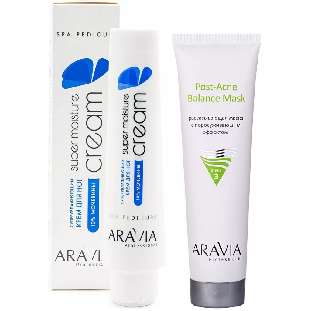 Aravia Professional Набор бестселлеров (маска, 100 мл + суперувлажняющий крем для ног, 100 мл) (Aravia Professional)