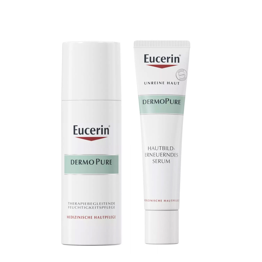 Eucerin Набор для проблемной и жирной кожи (сыворотка 40 мл + крем 50 мл) (Eucerin, DermoPure)