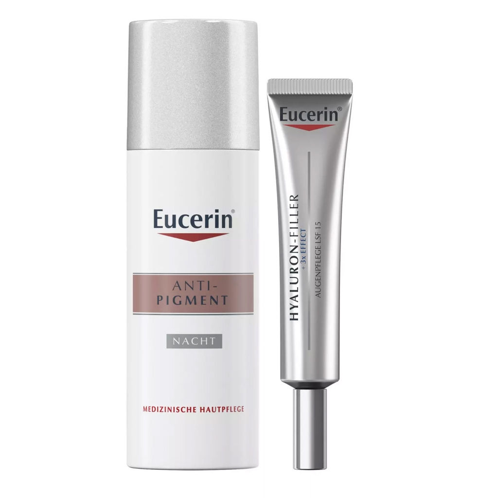 Eucerin Набор для базового ухода (крем для кожи вокруг глаз 15 мл + ночной крем 50 мл) (Eucerin, Anti-Pigment)