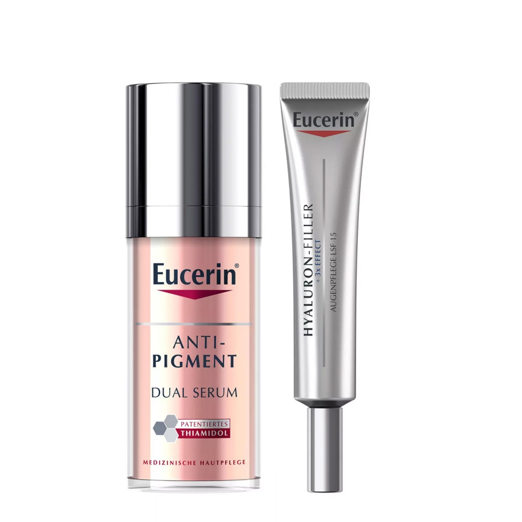 Eucerin Набор для ухода за кожей (крем для кожи вокруг глаз 15 мл + сыворотка 30 мл) (Eucerin, Anti-Pigment)