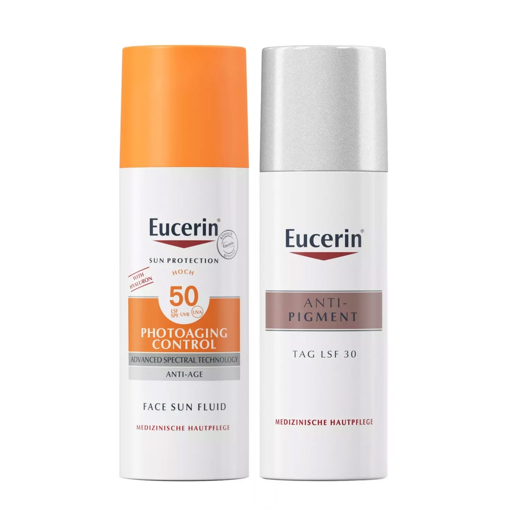 

Eucerin Набор "Против пигментации" (крем дневной SPF 30+, 50 мл + солнцезащитный флюид SPF 50+, 50 мл) (Eucerin, SUN Protection), SUN Protection