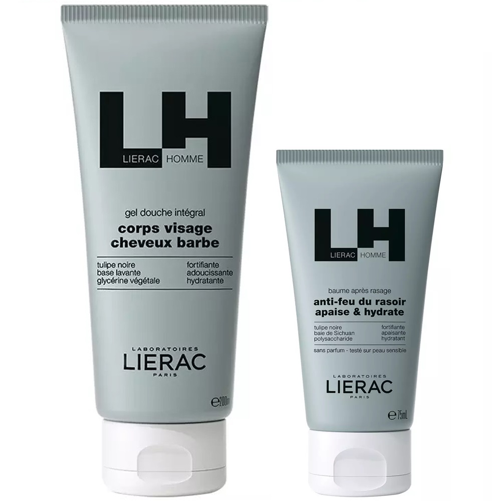 Lierac Набор для мужчин (бальзам 75 мл + гель для тела и волос 200 мл) (Lierac, Lierac Homme)