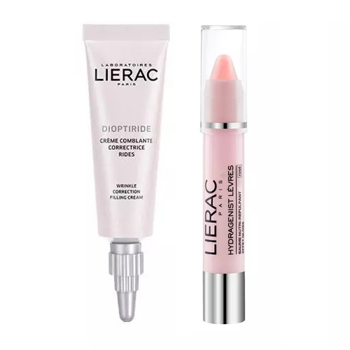 

Lierac Набор для базового ухода (крем-филлер 15 мл + бальзам для губ 3 г) (Lierac, Diopti)