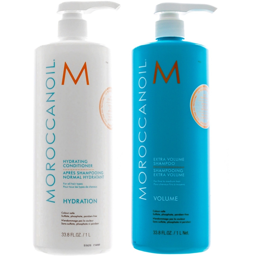 Moroccanoil Набор Увлажнение и объем (кондиционер 1000 мл + шампунь 1000 мл) (Moroccanoil, Hydration)