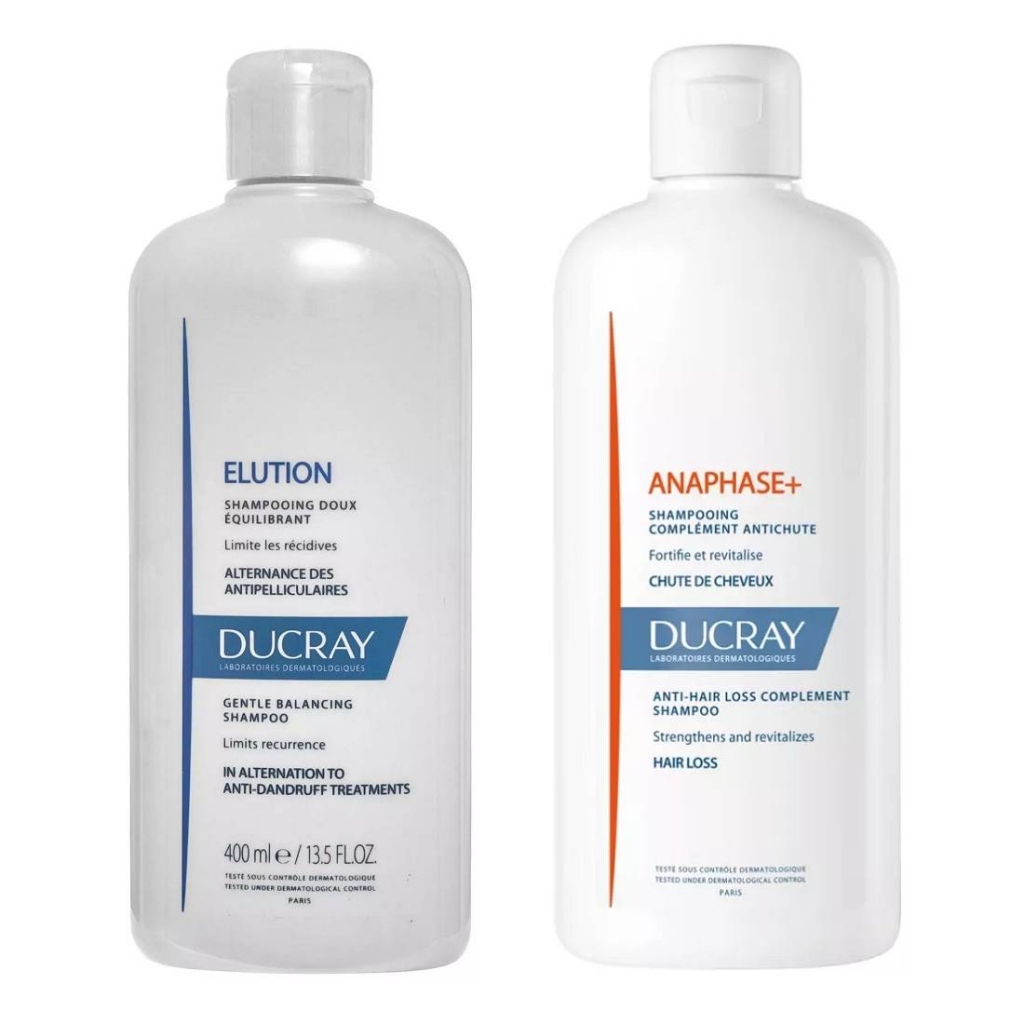 Ducray Набор балансирующий (шампунь балансирующий 400 мл + шампунь для ослабленных волос 400 мл) (Ducray, Anaphase+)