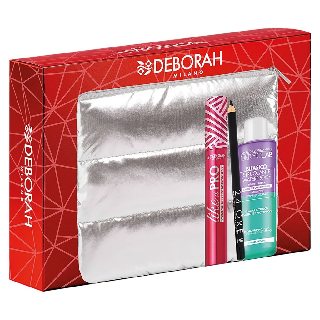 

Deborah Подарочный набор № 3 в косметичке (тушь для ресниц Like A Pro + карандаш для век + cредство для снятия водостойкого макияжа) (Deborah, Sets), Sets