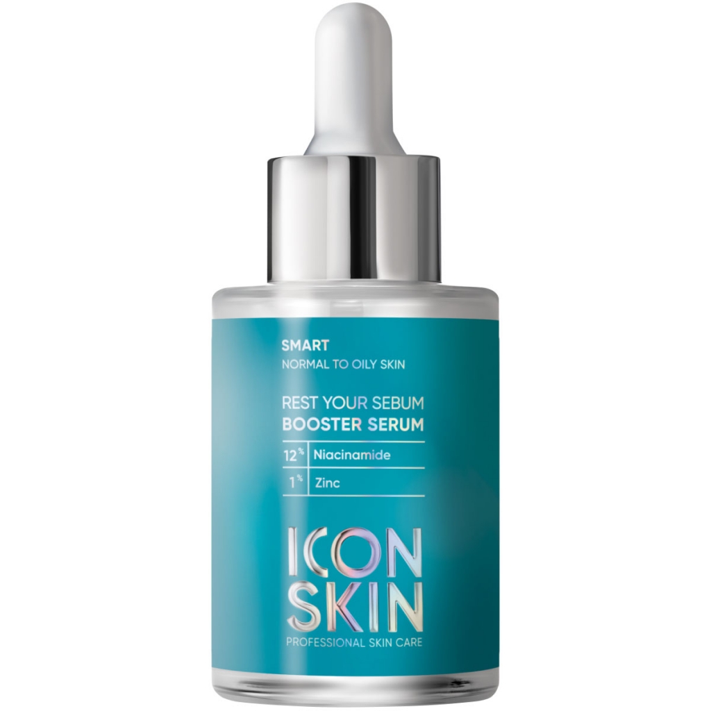Icon Skin Себорегулирующая сыворотка-концентрат с ниацинамидом Rest Your Sebum, 30 мл (Icon Skin, Smart)