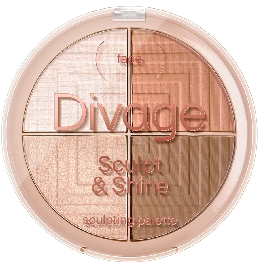 Divage Палетка для лица скульптурирующая Sculpt  Shine, бежевая (Divage, Лицо)